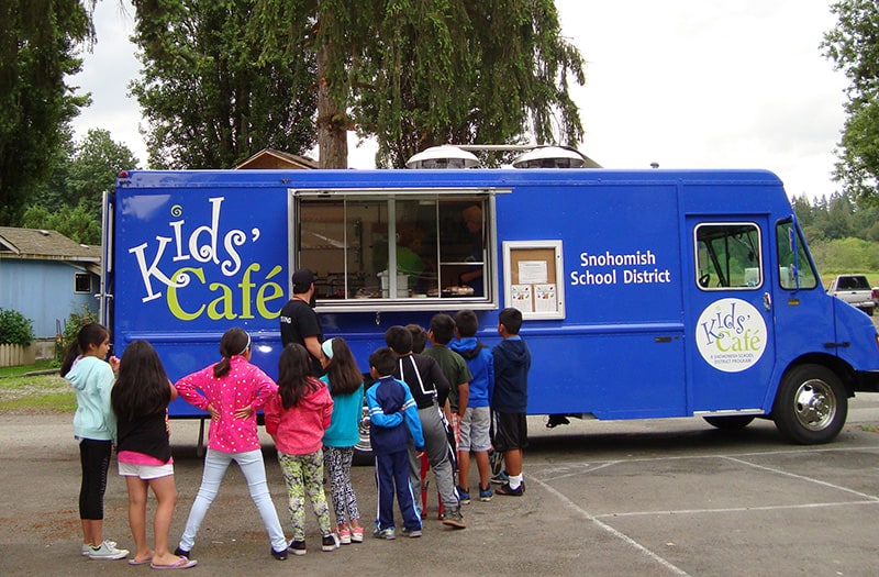 elementary school catering truck by northwest mobile kitchens